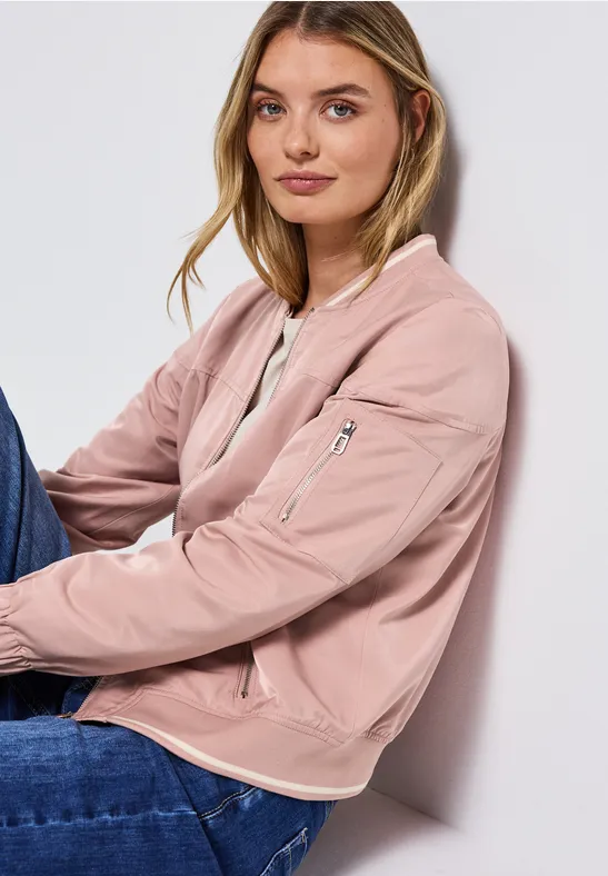 Satijnen blouson faded rose