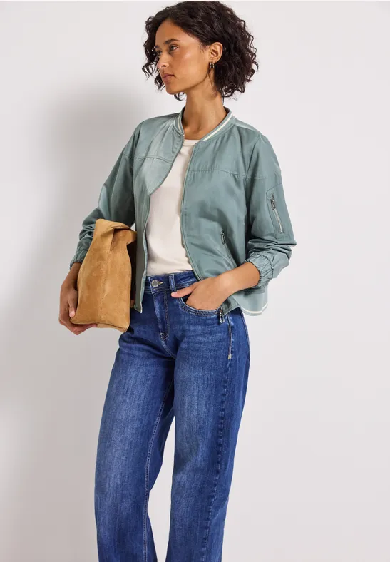 Satijnen blouson arona blue