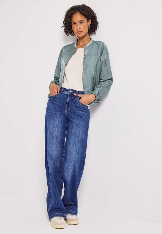 Satijnen blouson arona blue