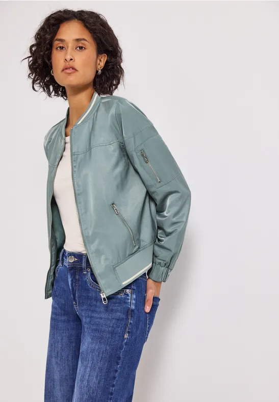 Satijnen blouson arona blue