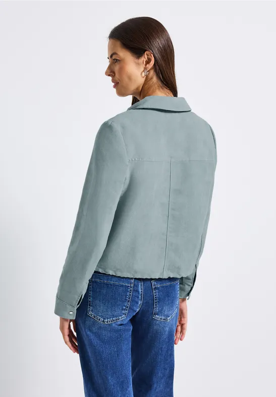 Corduroy jas met rits arona blue
