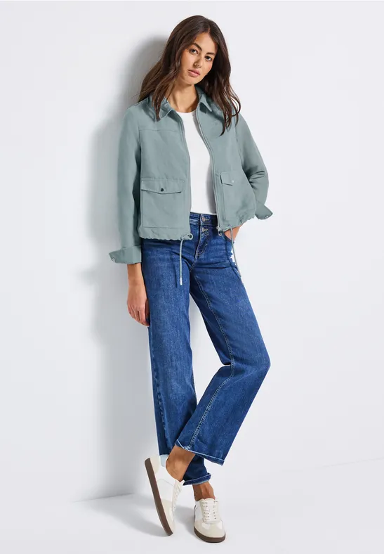 Corduroy jas met rits arona blue