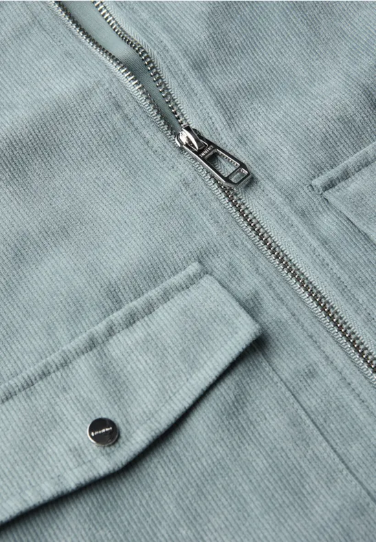 Corduroy jas met rits arona blue