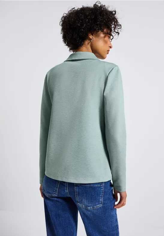 Basis blazer nile blue mel.