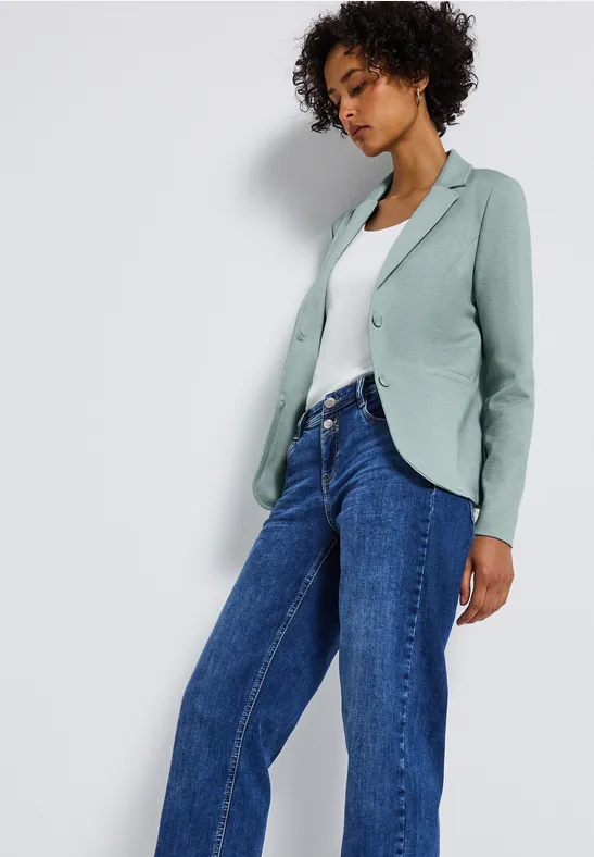 Basis blazer nile blue mel.