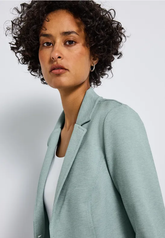 Basis blazer nile blue mel.