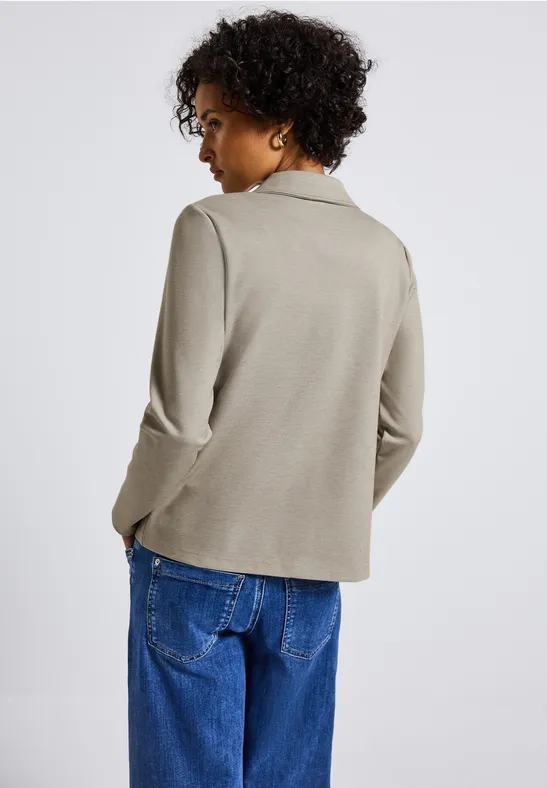 Basis blazer morning beige mel.