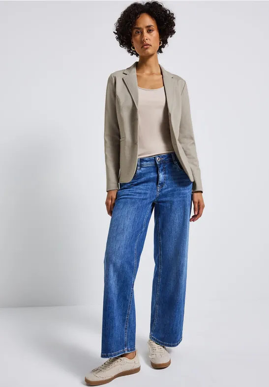 Basis blazer morning beige mel.