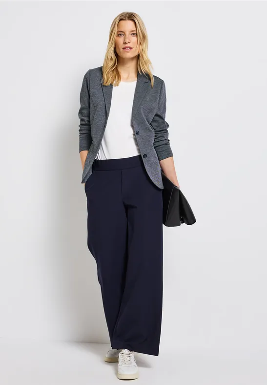 Basic Blazer deep blue melange