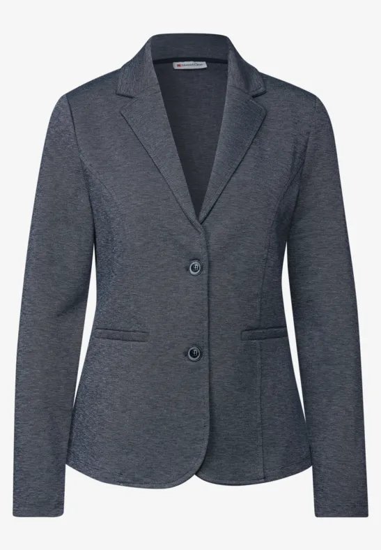 Basic Blazer deep blue melange