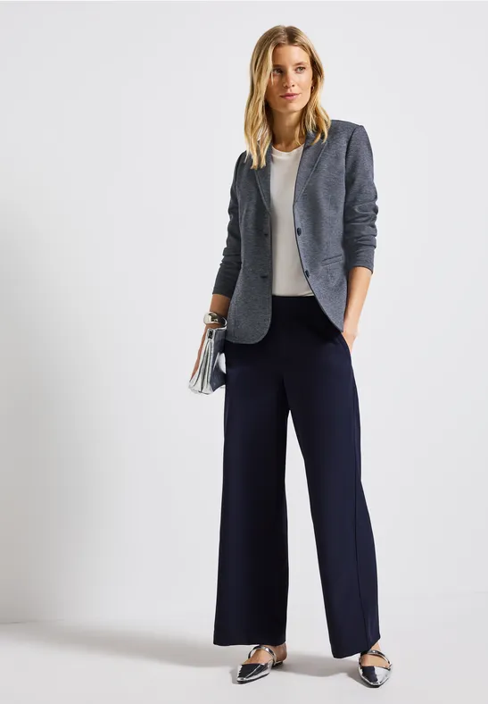 Basic Blazer deep blue melange