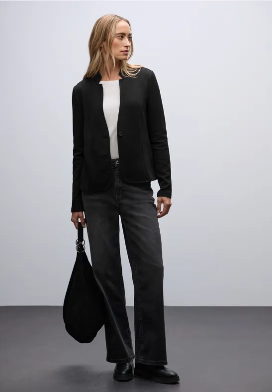 Jacquard blazer Black