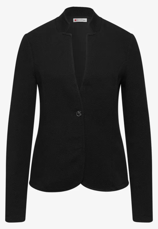 Jacquard blazer Black