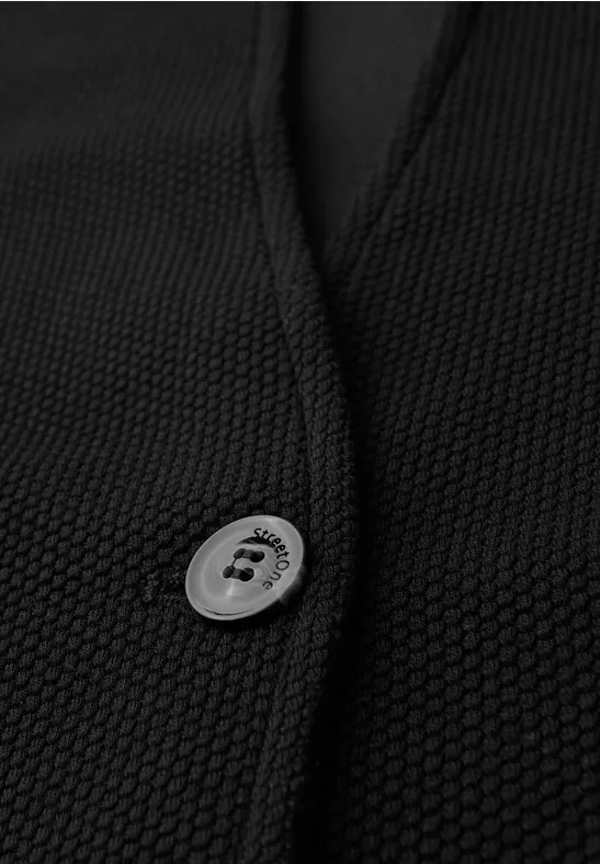 Jacquard blazer Black