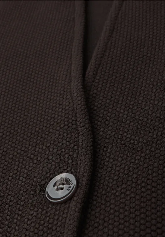 Jacquard Blazer deep roast brown