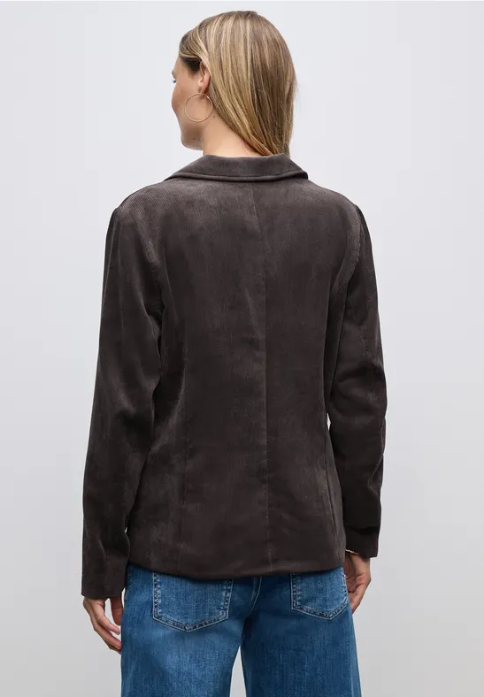 Blazer en velours côtelé deep roast brown