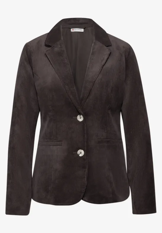 Blazer en velours côtelé deep roast brown