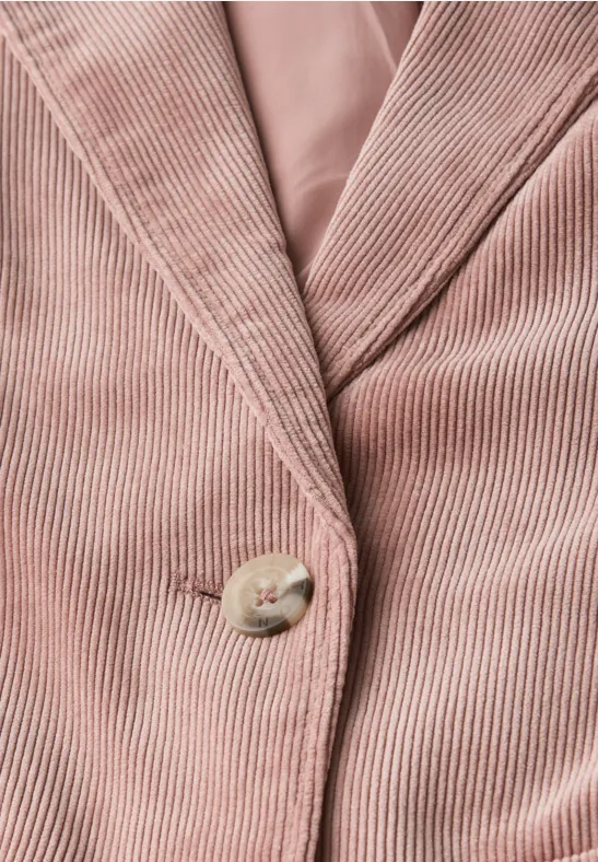 Corduroy blazer faded rose