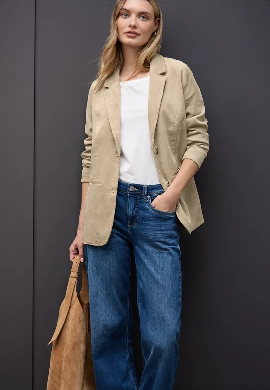 Lange corduroy blazer sanded beige