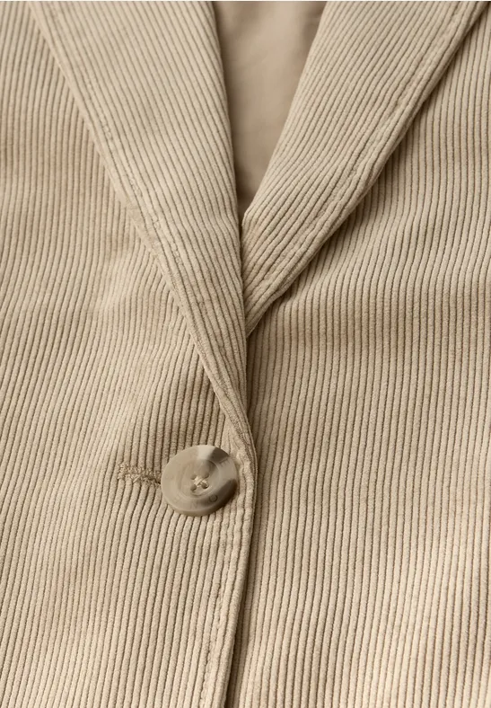 Lange corduroy blazer sanded beige