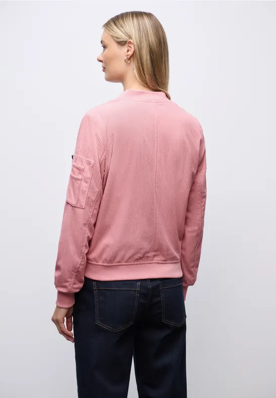 Zachte corduroy blouson powder pink