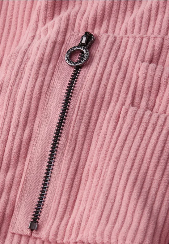 Zachte corduroy blouson powder pink