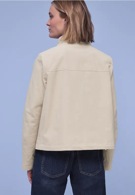 Kort jasje powder beige