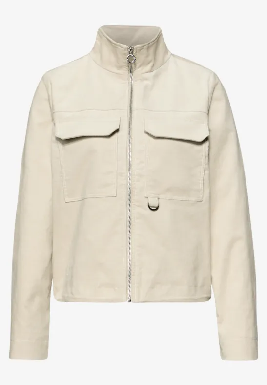 Kort jasje powder beige