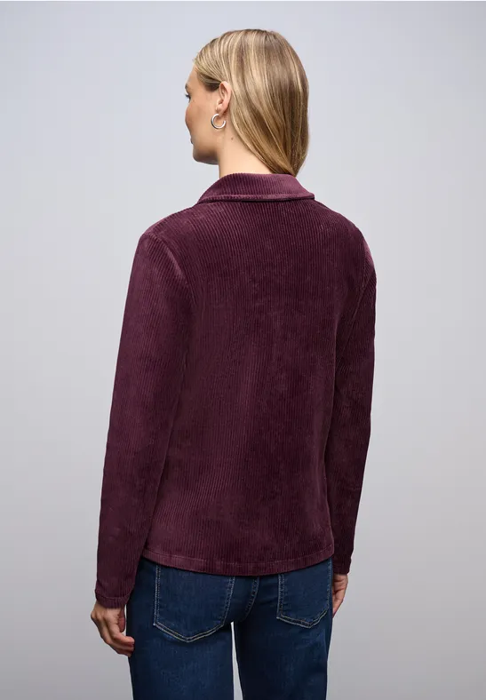 Blazer en velours côtelé doux Jazz Berry