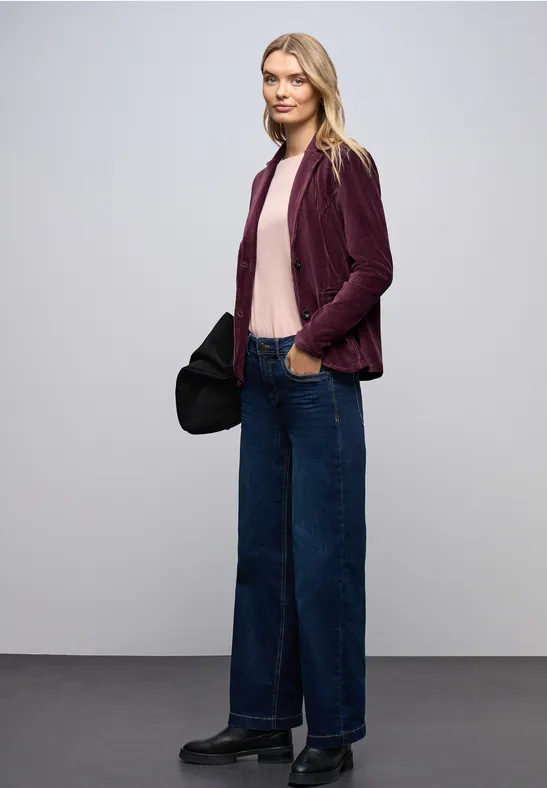 Blazer en velours côtelé doux Jazz Berry