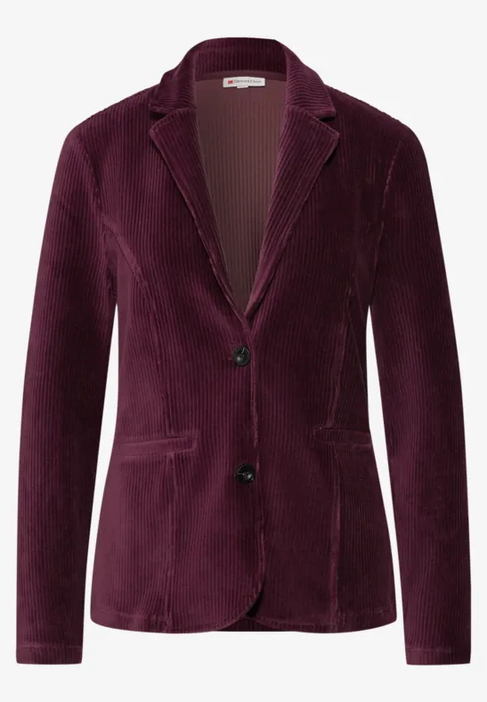 Blazer en velours côtelé doux Jazz Berry