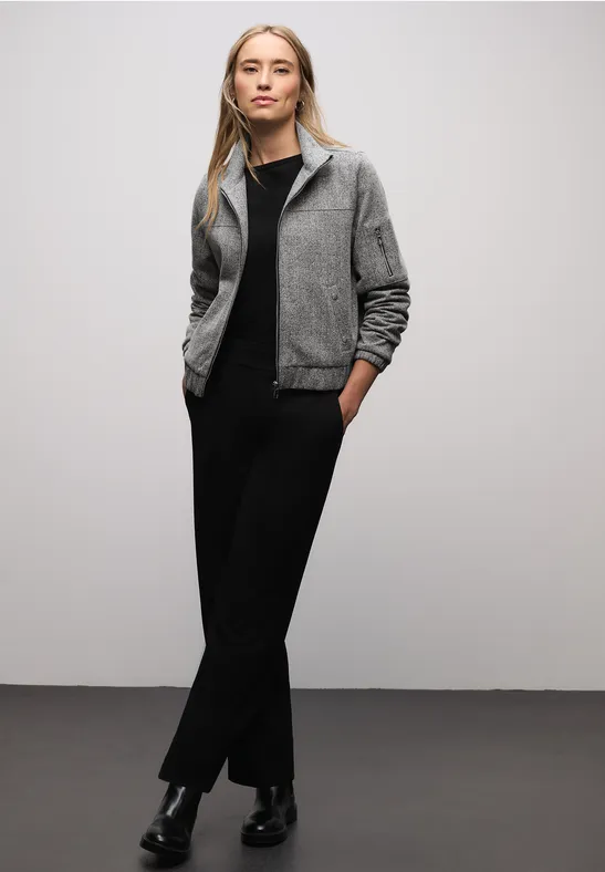 Blouson Herringbone Black