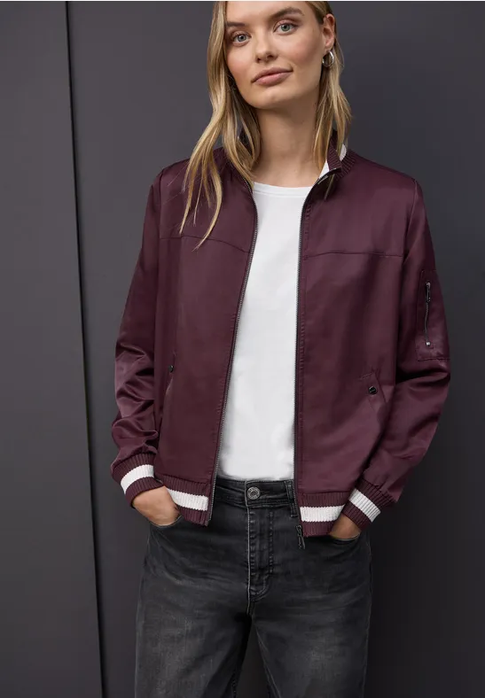 Blouson avec détails collège Jazz Berry