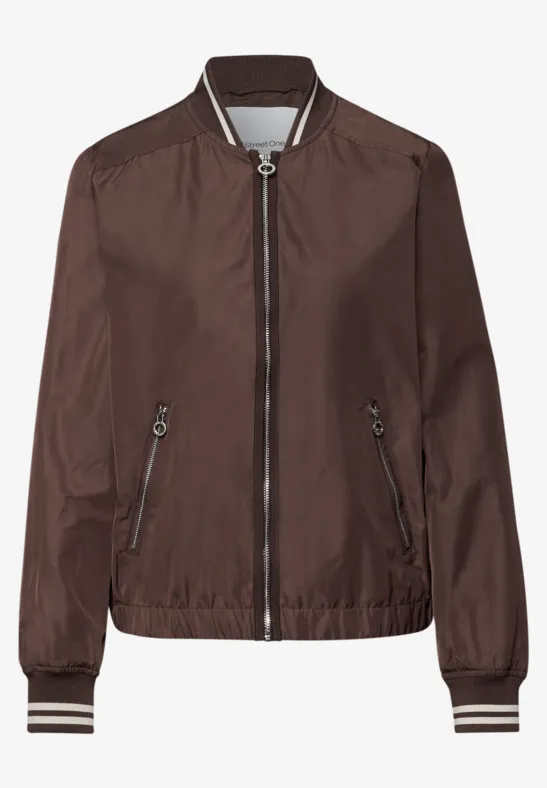 Kurzer Blouson mahogany brown