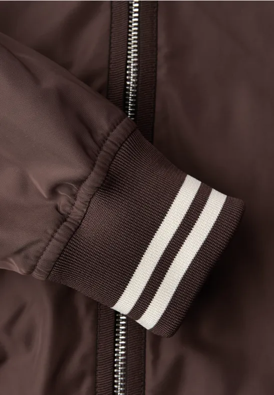 Kurzer Blouson mahogany brown