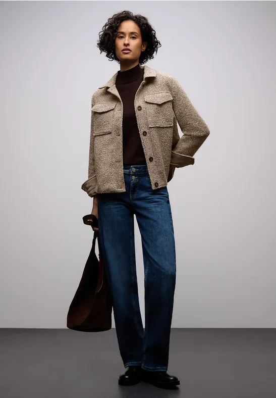 Survêtement en aspect laine light terra mocha mel.