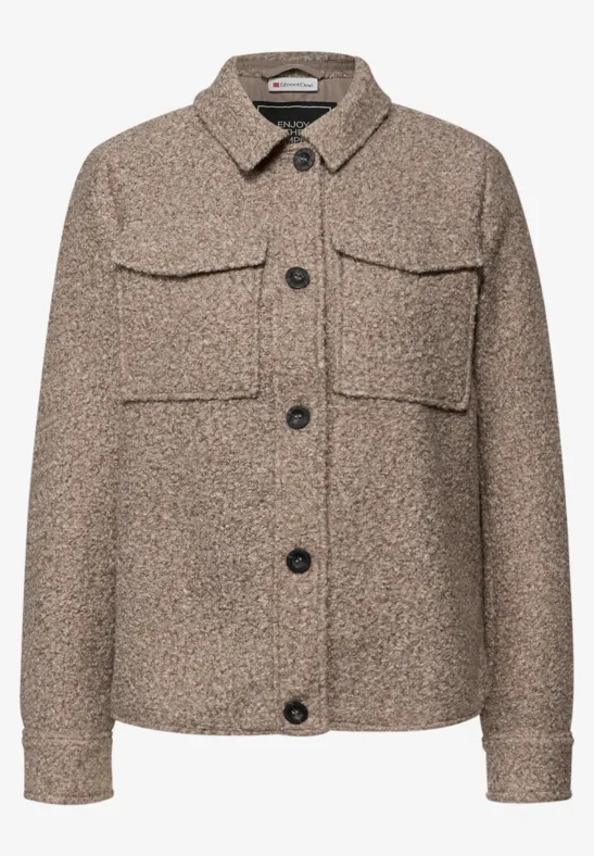 Survêtement en aspect laine light terra mocha mel.