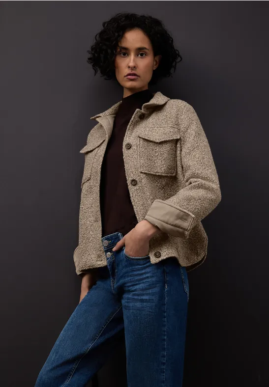 Survêtement en aspect laine light terra mocha mel.