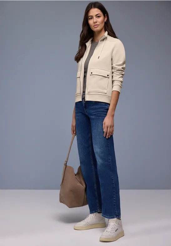 Veste Struktumix cotton beige