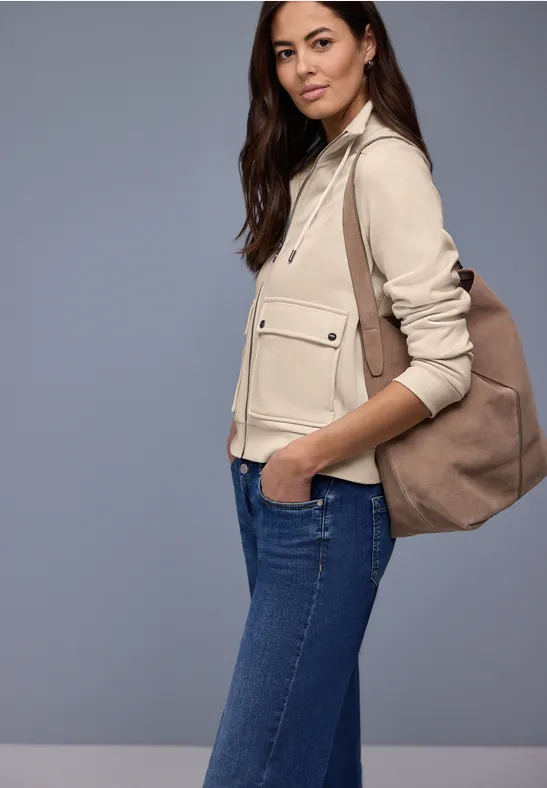 Veste Struktumix cotton beige