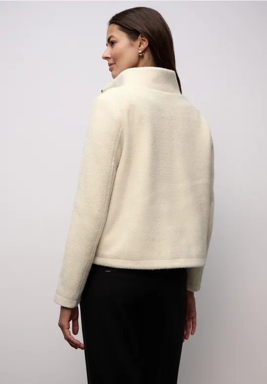 Veste avec col montant soft beige