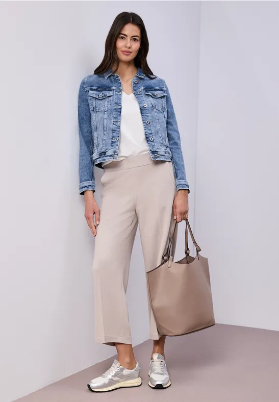 Denim jack met borstzakken en knopen Medium Blue Wash