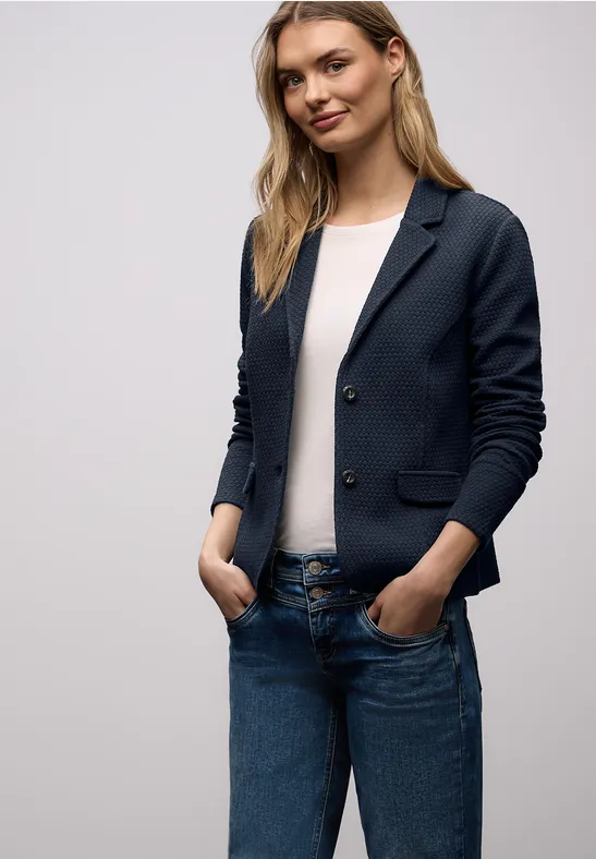 Blazer structuré shadowed navy
