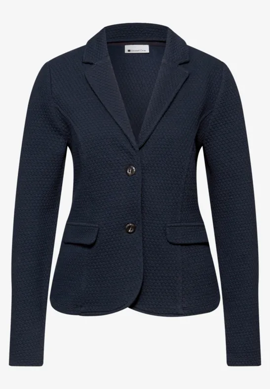 Blazer structuré shadowed navy