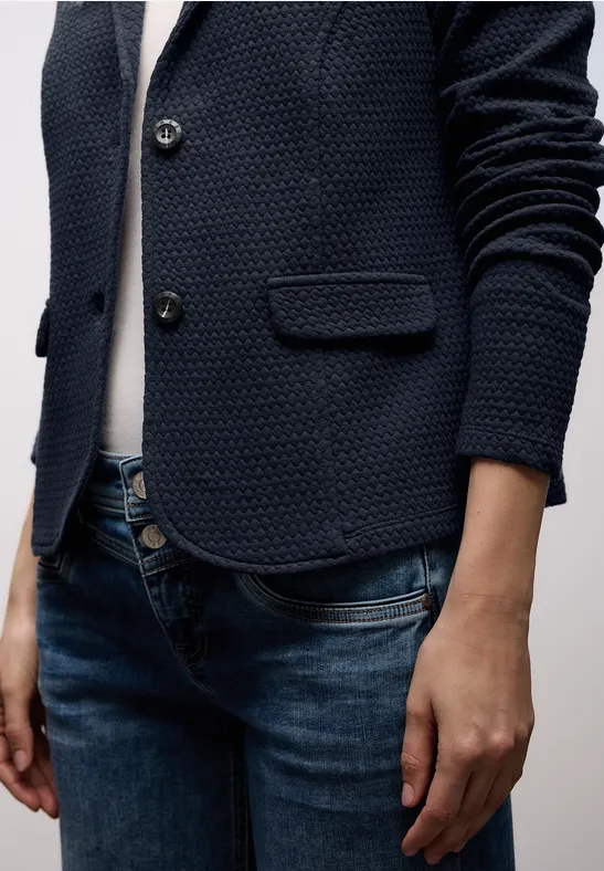 Blazer structuré shadowed navy