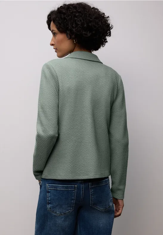Strukturblazer dark mint green