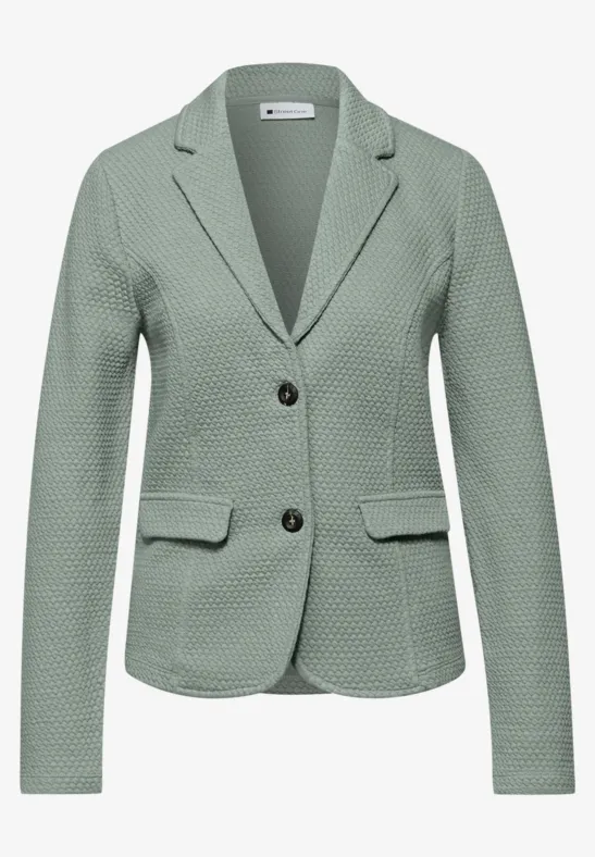 Strukturblazer dark mint green