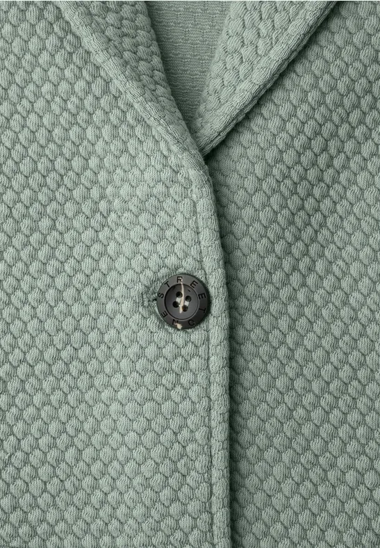 Strukturblazer dark mint green