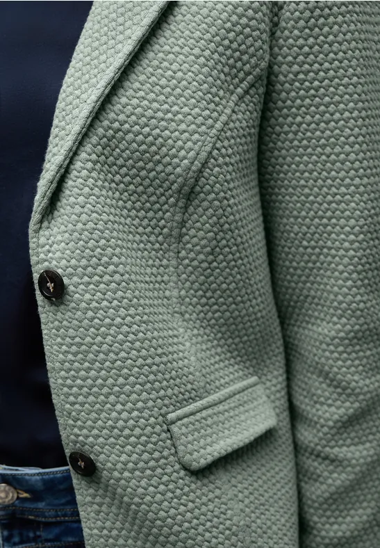 Strukturblazer dark mint green