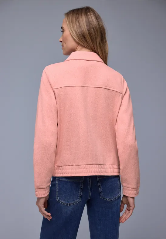 Herringbone Blouson light apricot mel.